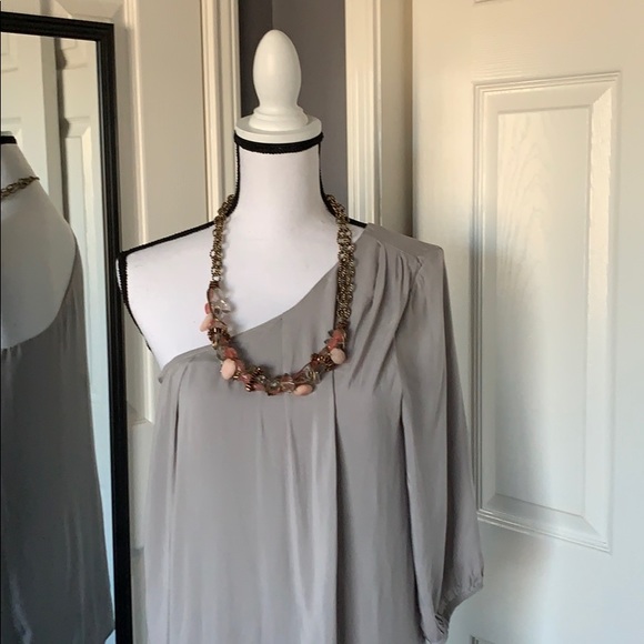 🍀2 for $25 Francesca's Collections grey dress - Picture 2 of 6